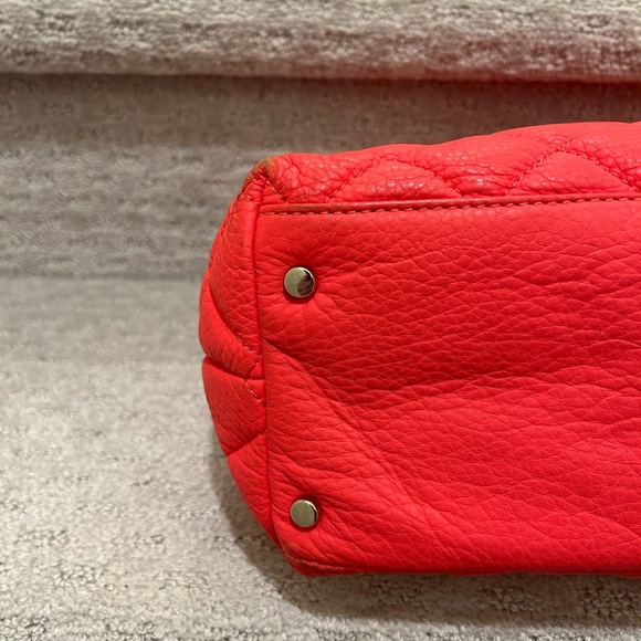 100% authentic Kate Spade Maryanne bright orange quilted - Picture 2 of 7